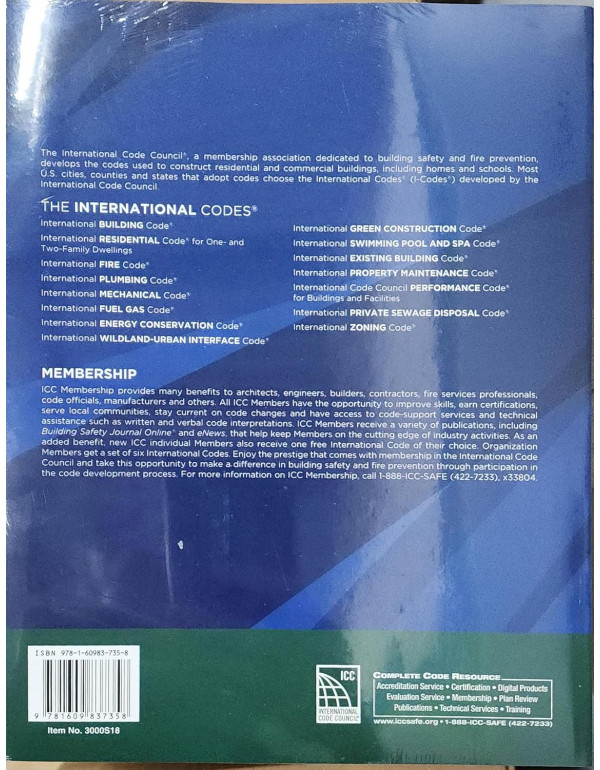 2018 International Building Code (ibc) book ,- ICC Digital Codes by International Code Council - Paperback